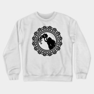 Aquarius Zodiac Mandala Crewneck Sweatshirt